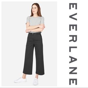 VGUC Everlane Wide Leg Crop Pant BLACK 8 Regular